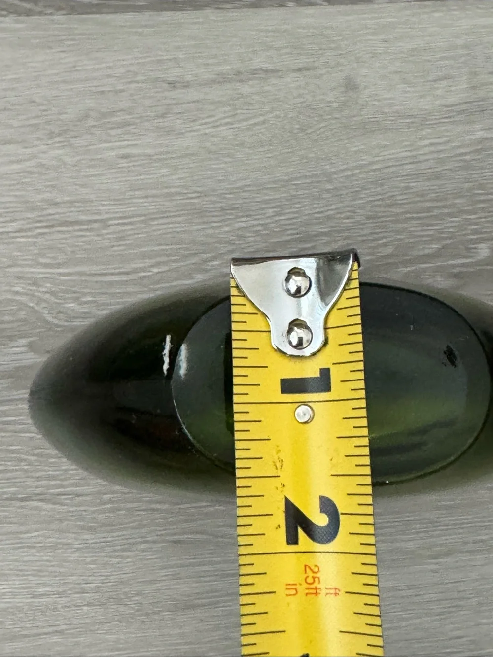 Small Green Art Glass Bud Vase